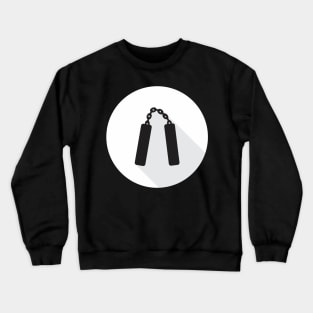 Nunchuks! The weapon of a true martial arts warrior! Crewneck Sweatshirt